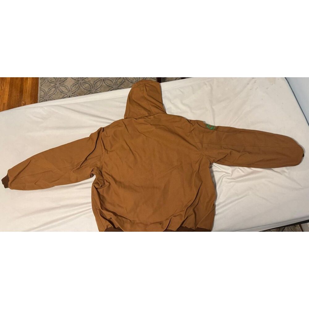 Carhartt J131 Duck Active Jacket Brown Thermal Lined Made in USA Men's XL NWT